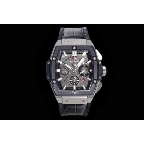Spirit of Big Bang Chrono 45mm TI/LE Skeleton Dial BBF A7750 Mod
