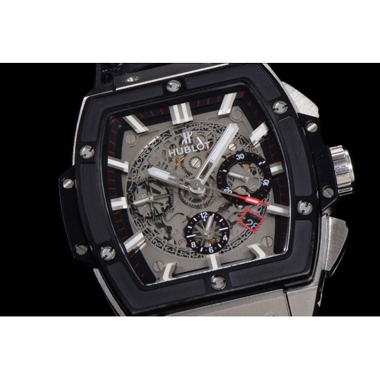 Spirit of Big Bang Chrono 45mm TI/LE Skeleton Dial BBF A7750 Mod