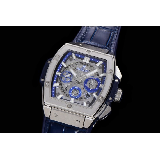 Spirit of Big Bang Chrono 45mm TI/LE Skeleton Dial BBF A7750 Mod