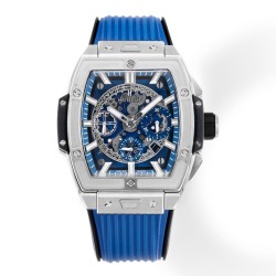 Spirit of Big Bang Chrono 42mm TI/RU Blue Skeleton Dial MSF A7750 Mod