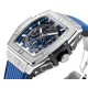 Spirit of Big Bang Chrono 42mm TI/RU Blue Skeleton Dial MSF A7750 Mod