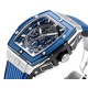 Spirit of Big Bang Chrono 42mm TI/RU Blue Skeleton Dial MSF A7750 Mod