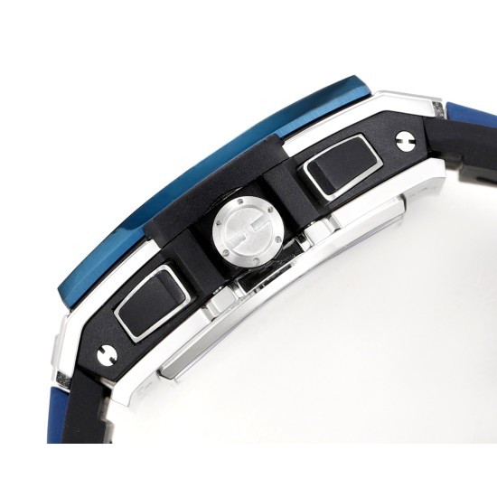 Spirit of Big Bang Chrono 42mm TI/RU Blue Skeleton Dial MSF A7750 Mod