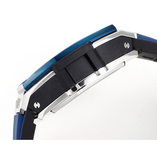 Spirit of Big Bang Chrono 42mm TI/RU Blue Skeleton Dial MSF A7750 Mod