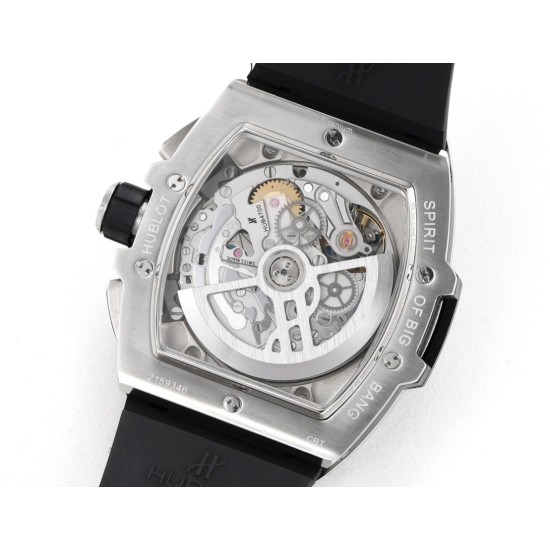 Spirit of Big Bang Chrono 42mm TI/RU Blue Skeleton Dial MSF A7750 Mod