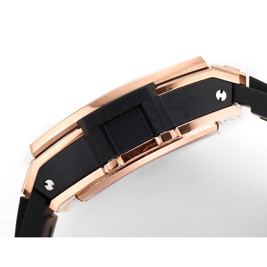 Spirit of Big Bang Chrono 42mm TI/RU Black Skeleton Dial MSF A7750 Mod