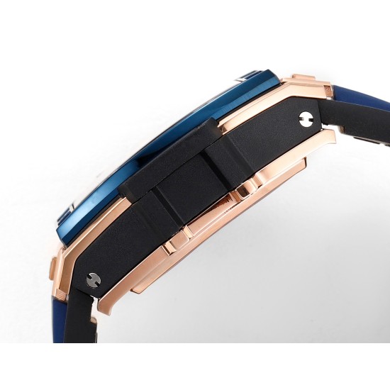 Spirit of Big Bang Chrono 42mm TI/RU Blue Skeleton Dial MSF A7750 Mod