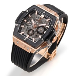 Spirit of Big Bang Chrono 42mm TI/RU Black Skeleton Dial MSF A7750 Mod