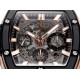 Spirit of Big Bang Chrono 42mm TI/RU Black Skeleton Dial MSF A7750 Mod