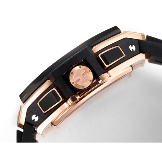 Spirit of Big Bang Chrono 42mm TI/RU Black Skeleton Dial MSF A7750 Mod