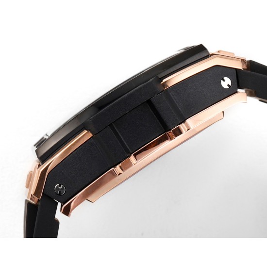 Spirit of Big Bang Chrono 42mm TI/RU Black Skeleton Dial MSF A7750 Mod