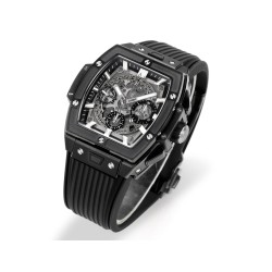 Spirit of Big Bang Chrono 42mm TI/RU Black Skeleton Dial MSF A7750 Mod