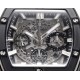 Spirit of Big Bang Chrono 42mm TI/RU Black Skeleton Dial MSF A7750 Mod
