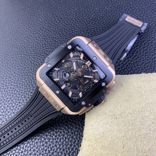 Hublot-Square Bang Unico 42mm RG/RU Skeleton Dial BBF HUB1280A