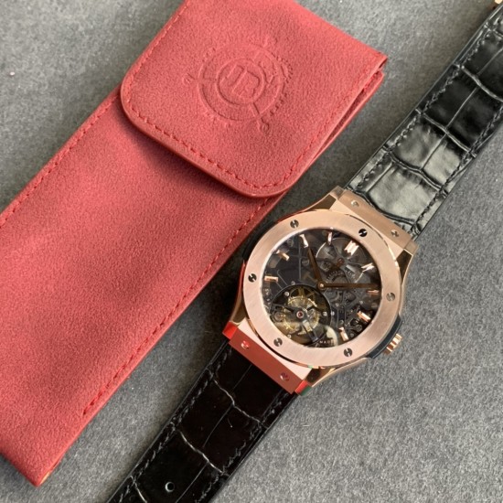 Hublot-Classic Fusion Skeleton Tourbillon 45mm RG RG/LE/RU JBF