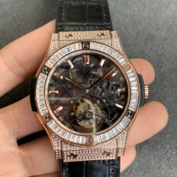 Hublot-Classic Fusion Skeleton Tourbillon 45mm DIAM RG-DIAM/LE/RU JBF
