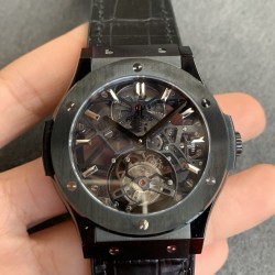 Hublot-Classic Fusion Skeleton Tourbillon 45mm CER DLC/LE/RU JBF