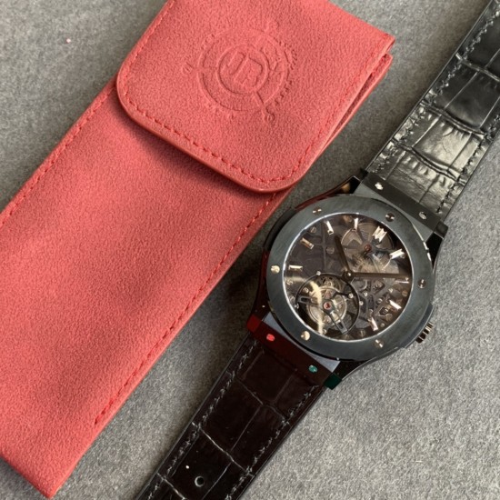 Hublot-Classic Fusion Skeleton Tourbillon 45mm CER DLC/LE/RU JBF