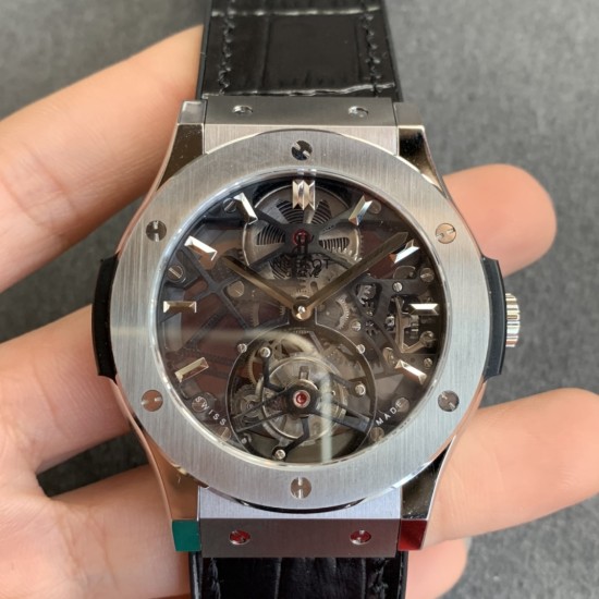 Hublot-Classic Fusion Skeleton Tourbillon 45mm SS SS/LE/RU JBF