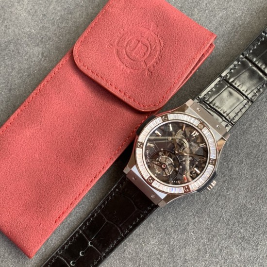 Hublot-Classic Fusion Skeleton Tourbillon 45mm DIAM SS/LE/RU JBF