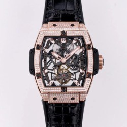 Hublot-MP06 Spirit of Big Bang RG/LE White Diam JBF Asia Tourbillon