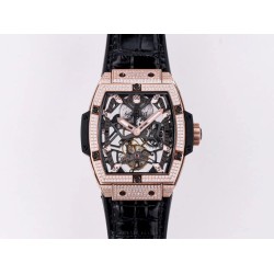 Hublot-MP06 Spirit of Big Bang RG/LE White Diam JBF Asia Tourbillon