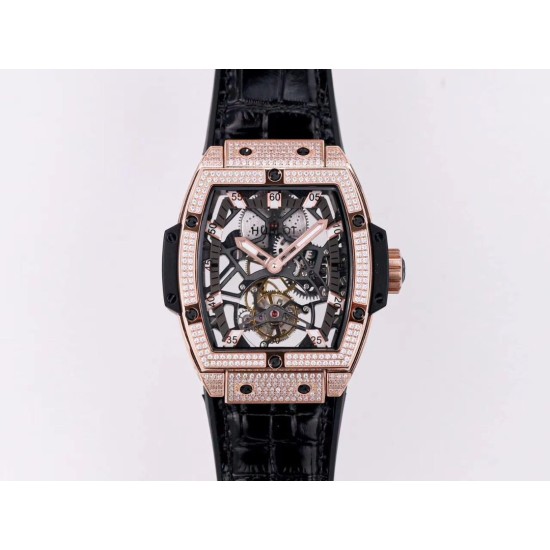 Hublot-MP06 Spirit of Big Bang RG/LE White Diam JBF Asia Tourbillon
