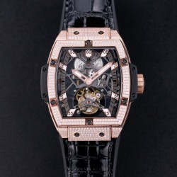 Hublot-MP06 Spirit of Big Bang RG/LE White Diam JBF Asia Tourbillon
