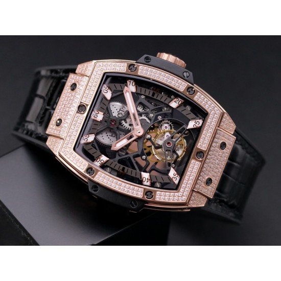 Hublot-MP06 Spirit of Big Bang RG/LE White Diam JBF Asia Tourbillon