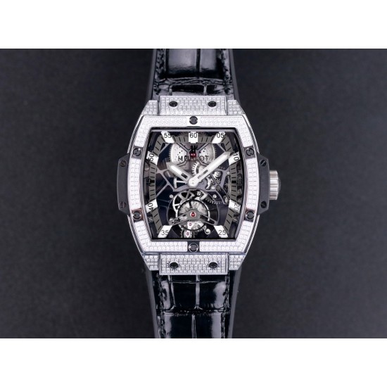 Hublot-MP06 Spirit of Big Bang Dia Diam SS/LE Wht JBF Asia Tourbillon