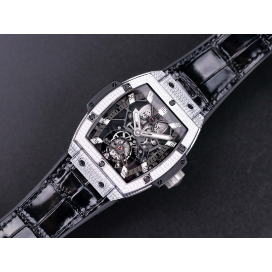 Hublot-MP06 Spirit of Big Bang Dia Diam SS/LE Wht JBF Asia Tourbillon