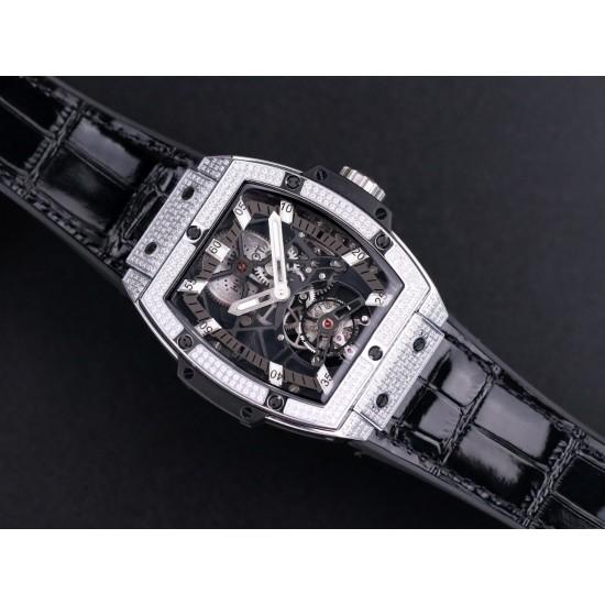 Hublot-MP06 Spirit of Big Bang Dia Diam SS/LE Wht JBF Asia Tourbillon