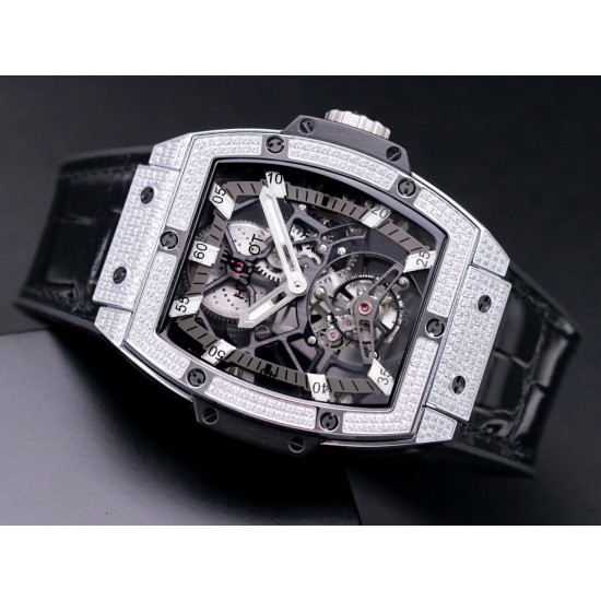 Hublot-MP06 Spirit of Big Bang Dia Diam SS/LE Wht JBF Asia Tourbillon