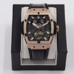 Hublot-MP06 Spirit of Big Bang RG/LE White Diam JBF Asia Tourbillon