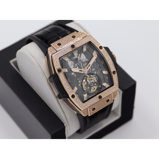 Hublot-MP06 Spirit of Big Bang RG/LE White Diam JBF Asia Tourbillon