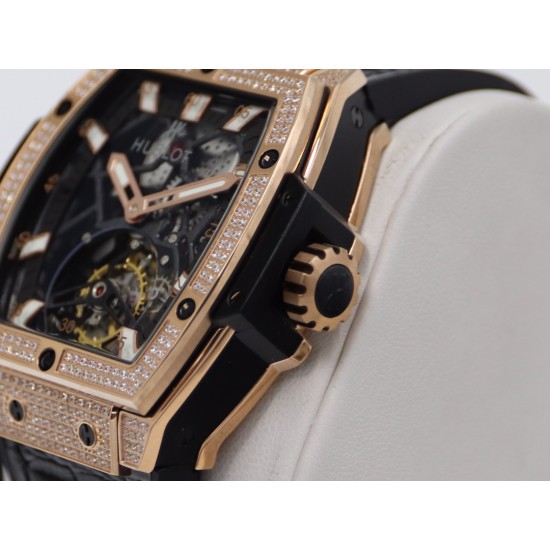 Hublot-MP06 Spirit of Big Bang RG/LE White Diam JBF Asia Tourbillon