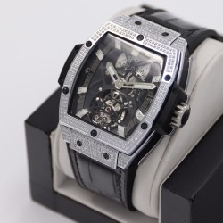 Hublot-MP06 Spirit of Big Bang Dia Diam SS/LE Wht JBF Asia Tourbillon