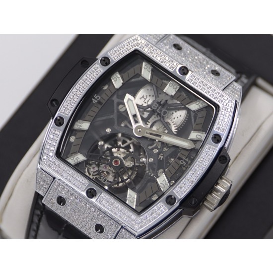Hublot-MP06 Spirit of Big Bang Dia Diam SS/LE Wht JBF Asia Tourbillon