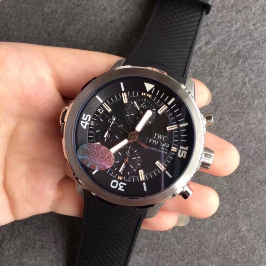 IWC-Aquatimer Chrono 44mm Black/Stk SS/RU V6F A7750