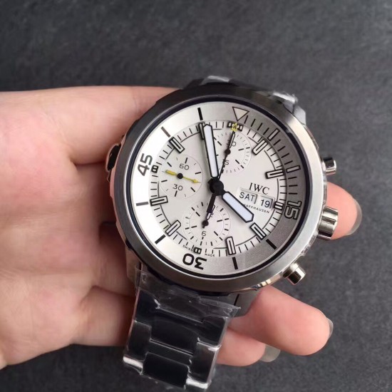 IWC-Aquatimer Chronograph 44mm SS/SS White Dial V6SF A7750