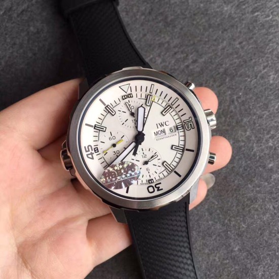 IWC-Aquatimer Chronograph 44mm SS/RU White Dial V6F A7750