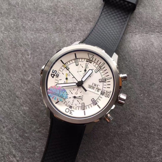 IWC-Aquatimer Chronograph 44mm SS/RU White Dial V6F A7750
