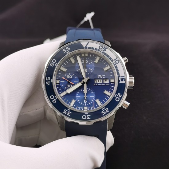 IWC-Aquatimer Chronograph IW376711 44mm Blue SS/RU BLSF A7750
