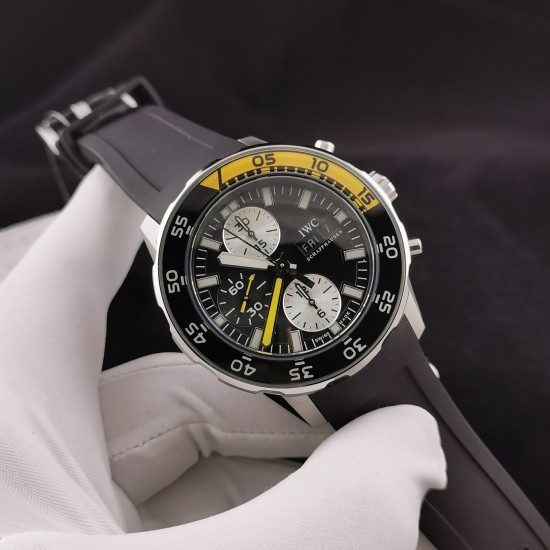 IWC-Aquatimer Chronograph IW376711 44mm Black SS/RU BLSF A7750