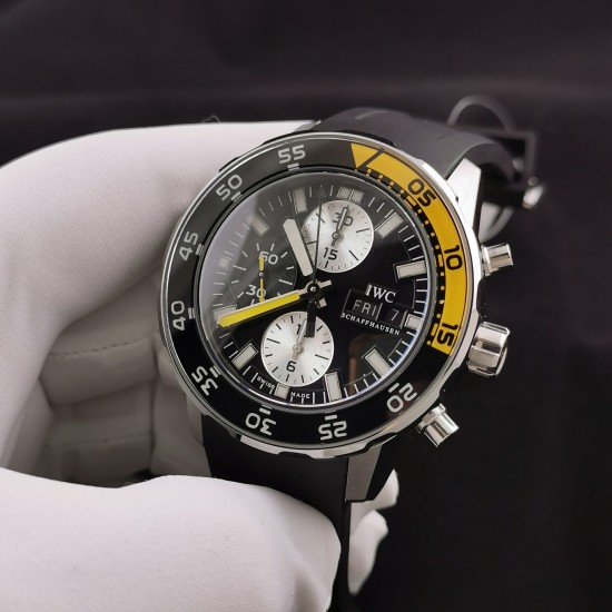 IWC-Aquatimer Chronograph IW376711 44mm Black SS/RU BLSF A7750