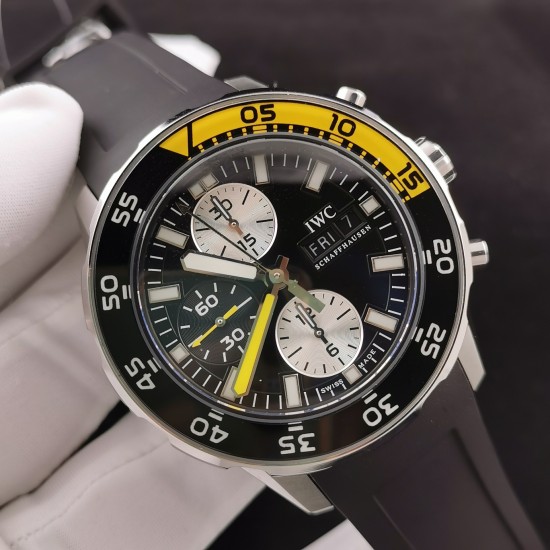 IWC-Aquatimer Chronograph IW376711 44mm Black SS/RU BLSF A7750