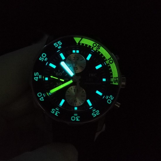 IWC-Aquatimer Chronograph IW376711 44mm Black SS/RU BLSF A7750