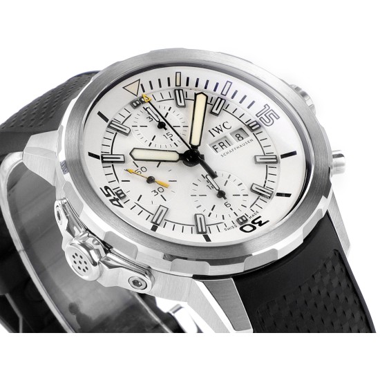 IWC-Aquatimer Chrono 44mm White/Stk SS/RU KTS A7750