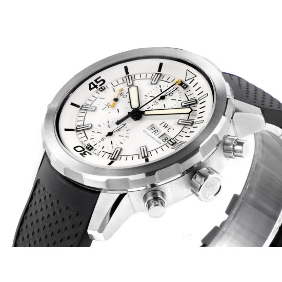 IWC-Aquatimer Chrono 44mm White/Stk SS/RU KTS A7750