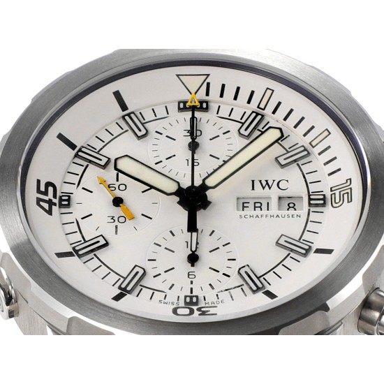 IWC-Aquatimer Chrono 44mm White/Stk SS/RU KTS A7750